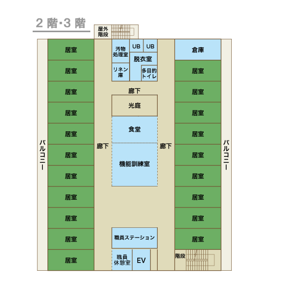 フロアー見取り図2階