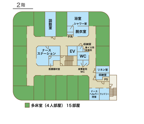 フロアー見取り図2階