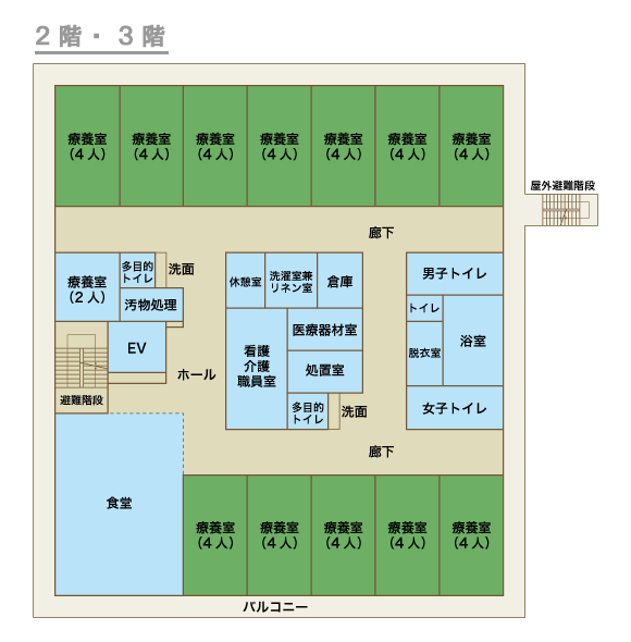 フロアー見取り図2階